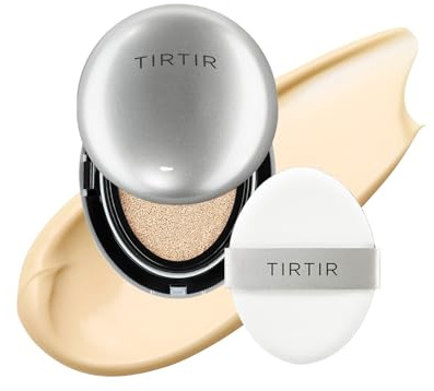 TIRTIR Koreanische Kissengrundierung Aura Glow Silver Cushion In Minigröße (0,15 Fl Oz), 17 W, Französische Vanille