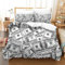 DNAVSOETR Dollar Bettbezug Set Bettwäsche-Sets Kinderbettwäsche Reißverschluss Mit Kissenbezug Betten Set Für Jungen Und Mädchen, Kinder Super King（260x220cm）