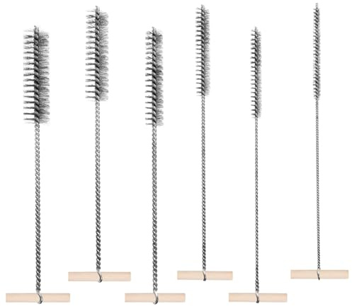 NCZCDZSW Bohrlochbürste Set 8mm/10mm/12mm/16mm/20mm/25mm Edelstahl Lochbürste Reinigungsbürste Drahtbürste für Schlagbohrmaschinen Effiziente Bohrlochreinigung
