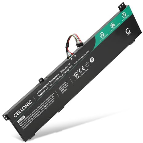 CELLONIC Batterie Compatible avec Lenovo Legion 5 17ACH6H, 5 17ACH6, 5 17ITH6H, 5 17ITH6, L20C4PC2, 5B11B53885 5180mAh 15.4V