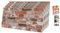 3D Wandpaneele Steinoptik Kit, 5er-Pack 50x100 cm Wandpaneele in Ziegelsteinoptik mit Klebstoff, Leichte Styropor Wandverkleidung in Backsteinoptik für Wohnzimmer, Schlafzimmer, Einfache Montage, DIY