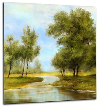 C2G Printed Glass Splashback for Kitchen, Made from Toughened Heat Resistant Glass for Cooker and Hob Backsplash (100cm (w) x 70cm (h) - Design No. 2237)