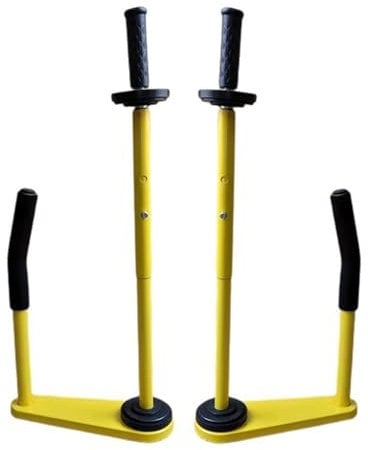 2er Set - Stretchfolienabroller für Verpackung - Ergonomischer Profi Handabroller für Stretchfolie, passend für 30-50 cm Folienbreite, robust & langlebig - Abrollgerät für Palettenverpackung, Umzug