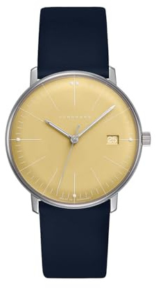 JUNGHANS max Bill Damen-Armbanduhr Quarz Dunkelblau 47/4553.02