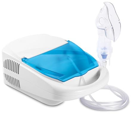 Nebuliser Machine for Adults and Kids Compressor Nebulizer Compact Inhaler with Portable Design and Built-in Storage Box for Home Use (Nebulizer)