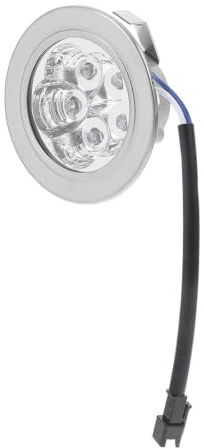 BAZEITFLOW LED Lampe für Dunstabzugshaube 12v Dc, Silber, Kunststoff | Austausch der Dunstabzugshaubenbeleuchtung, LED Gerätelampe, Kompakte Lösung für Küchenlicht