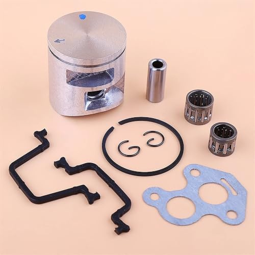 SRxBKC Parti di Ricambio compatibili per Motosega 435 440 440E, Incluso Cilindro, Guarnizione del carburatore, Cuscinetto ad ago e Kit Anello pistone da 41 mm