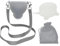 WineHolder wine glass holder, including neck strap (lanyard) Silver