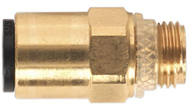 Sealey JGBC618 Brass SuperThread Straight Adaptor 6mm x 1/8BSP Pack of 2 (John Guest Speedfit® - RM010611)