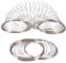 PH PandaHall 100 Cerchi Filo di Memoria in Acciaio Filo Armonico per Bracciali, 0.5mm Cavetto Acciaio per Bigiotteria per Creazione di Gioielli, Colore Platino