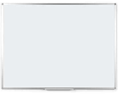 BoardsPlus - Magnetisches Whiteboard, Emaillierte Oberfläche - 90 x 60 cm - Magnettafel Mit Alurahmen Und Stifteablage