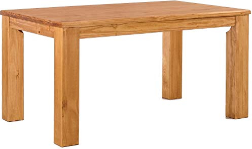 Esstisch Rio Classico 160x100 cm Honig Holz Pinie Massivholz Esszimmertisch Echtholz ausziehbar vorgerichtet für Ansteckplatten Brasilmöbel