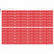 Indigos UG - Namensaufkleber Kinder Schule - 300 Sticker 36x7 mm - rot - personalisiert mit Wunschname - Etiketten für Schulheft, Schultüte, Federmappe, Stifte, Kindergarten