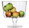 SOLAVIA Extra Large and Tall Clear Glass Hand Crafted Decorative Footed Fruit Bowl Kitchen Holder Gift H26cm D25cm