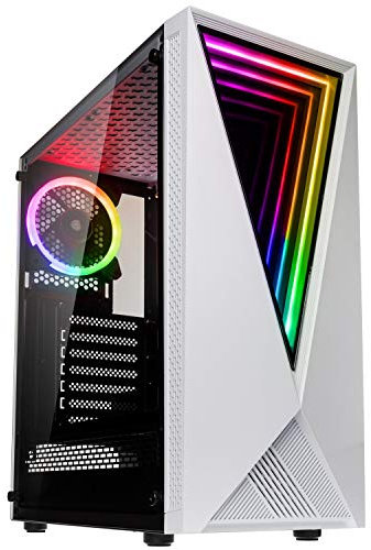 Kolink VOID WHITE unité centrale Midi Tower Noir, Blanc