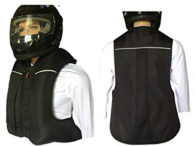 Outdoor-Radairbagweste Reiterairbagweste Nach Dem Herausspringen Des Airbags Wird Die Weste Durch Eine Gasflasche Ersetzt Und Weiter Verwendet Fahrradausrüstung ( Color : Black , Size : Small )