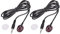 sourcing map IR Infrared Emitter Extender Cable 3.3ft Long 45 Degree Emission Angle 3.5mm Jack Single Round Head 2pcs