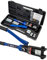 AMZCNC Hydraulic Crimping Tool 16T with 13 Dies of 8-300mm² in Thick Chrome, Insulated Handle, Steel Body, Ideal for Terminating Copper/Aluminum Lugs Terminals