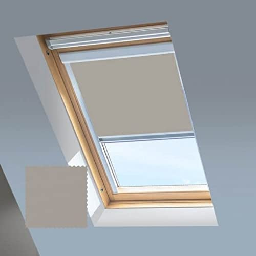 Classic Roof Blinds für VELUX Dachfenster Verdunkelungsrollo Fenstercode MK04 Hellgrau