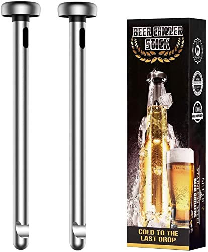 Gifts for Men Dad Husband, Beer Chiller Sticks for Bottles, Christmas Stocking Stuffers, Beer Lover Birthday Gift Ideas for Men Who Have Everything Him Brother Women Adult, Unique Cool Stuff Gadget