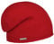 Seeberger Kaschmir Beanie mit Rollrand Kaschmirmütze Strickmütze Wintermütze Mütze Long (One Size - rot)