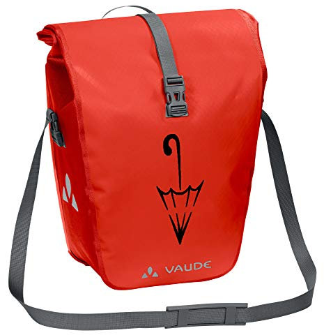 VAUDE Aqua Back Single Sondermodell mit Schirmlogo Hinterradtasche Gepäckträgertasche, Lava SE