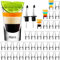 SuproBarware Lot de 36 verres à shot en verre avec base lourde – 34 g – Joli verre à shot en vrac, mini verres à vin, tasses à shot pour vodka, whisky, liqueurs, tequila, soju, expressos