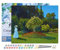 Figured'Art Peinture par Numéro Adulte avec Cadre Dame en blanc au jardin - Monet - Activité Manuelle Kit de Loisir Créatif DIY Numéro d'Art Complet - 40x50cm toile tendue sur châssis