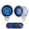 Asudaro Universal Motorrad Geschwindigkeitsmesser Kilometerzähler Retro LED Tachometer Ölstandsmesser Tacho Odometer für alle Motorräder, Silber