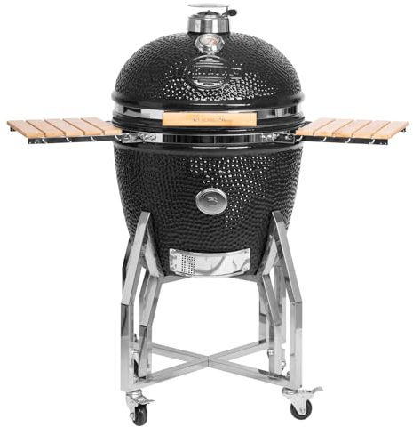 Yakiniku - 22 XLarge BBQ Kamado with Stand-Side Tables and Pro Set