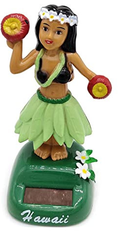 LINGJIONG 2 Stück solarbetriebene hawaiianische Mädchen – Solar tanzende Hawaii Mädchen tanzende Figur Spielzeug Auto Armaturenbrett Tänzerin Figur Dekoration Ornament