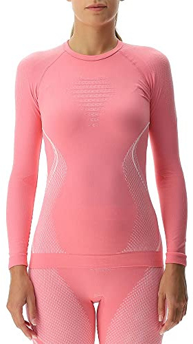 UYN U100009 EVOLUTYON UW LG_SL. T-Shirt Women's Flamingo/Weiß/Weiß M