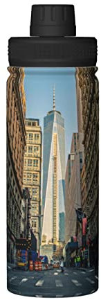 ASEELO Streets Of New York City Bouteille d'eau isotherme réutilisable 532 ml