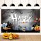 Koliphy Halloween Deko - Grau Banner Hintergrund Dekoration für Party, Ideal für Zuhause, Garten, Drinnen und Draußen