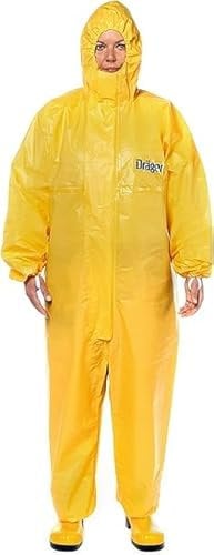 Dräger SPC 4400 CPM Einweg-Schutzanzug gegen Staub und Flüssigkeiten | hohe Beständigkeit gegen Farbe & Chemikalien | Gr. L