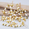 12 Pieces Candy Cane Christmas Tree Decorations Christmas Tree Hanging Baubles Decoration Bauble Xmas Ornament 7cm Candy Stick, Gold