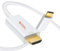 CableCreation USB C zu HDMI Weiß, Typ C 4K Kabel Thunderbolt 3/4 Kompatibel, USB-C Android Telefon zu TV, Arbeit Mit iPhone 15 Serie, MacBook, iPad Pro, Galaxy, 6ft