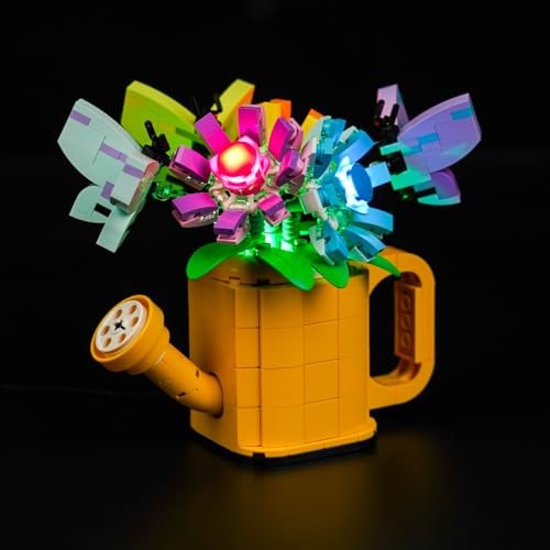 LocoLee Licht Kompatibel mit Lego Gießkanne mit Blumen, Nur Lichter Set - Kein Modell, Licht BeleuchtungSet Compatible with Lego 31149 3in1 Flowers in Watering Can
