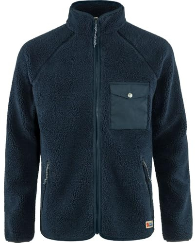Fjallraven 84158-560 Vardag Pile Fleece M/Vardag Pile Fleece M Sweatshirt Men's Navy Size S
