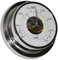DELITE Barometer Vion Edelstahl poliert, weisses Zifferblatt, Durchmesser 97 mm, Tiefe 32 mm, 3 Jahre garantie, hergestellt in Dänemark