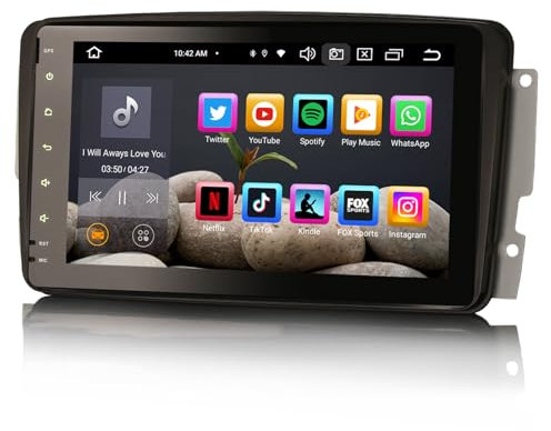 GONFEN 8 Zoll IPS Touchscreen Acht-Kern Android 13 DAB+ Autoradio mit GPS Navi Für Mercedes-Benz A/G/C-Klasse W203 W463 CLK C209 Viano Vito CarPlay Android AUTO 4GB+64GB DSP WiFi USB Bluetooth A2DP 4G