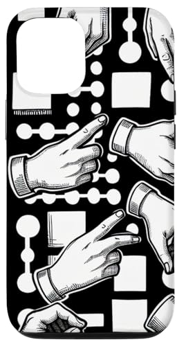 Hülle für iPhone 13 Aufwendige Handgesten mit Tic-Tac-Toe