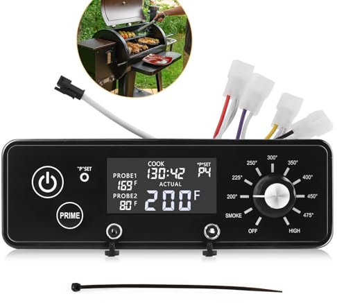 Für Pit Boss Steuerplatine Ersatz AC03P9 für Pit Boss 1100PS1, PB820, PB440D2, PB1150G 550 Navigator Grill Thermostat Controller Digital Display Board Smoker Kompatibel mit Pit Boss Zubehör