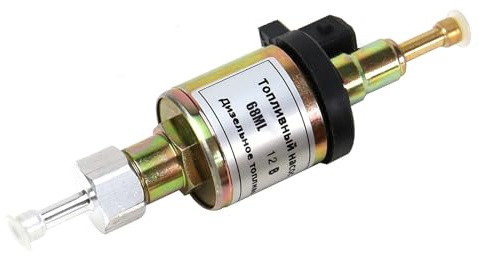 Inscrip Air Diesel Parking Oil Fuel Pump, 44ml/68ml 12N/24N 1-8Kw Car Upgrade Ultra-low Noise Air Diesel Parking Heater Fuel Pump for Eberspacher Airtronic Webasto Heaters (12V 68ml)