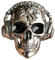 Vbnuyhim Totenkopf-Auto-Lufterfrischer, Auto-Lüftungs-Lufterfrischer,Vintage Automobil-Parfüm-Ornament - Halloween-Autoduft-Dekorationen, Totenkopf mit Kopfhörern, Auto-Innenausstattung für Damen und