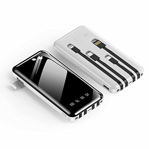 Power Bank 20.000 mAh tragbares Ladegerät für Handy Externer Akku Pack mit 4 USB-Ausgängen 1 A Geeignet für Handys, Computer usw.