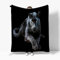 Sherpa Fleece Decke Leopard Mit Tiermuster Flanelldecke, Schwarz Dicke Kuscheldecke Plüsch Fleecedecke Wohndecke Sofadecke Weiche Warm Überwürfe Couchdecke 180x220 cm
