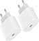 Chargeur USB C,Chargeur Rapide,2PACK for iphone - Certifié MFi - Adaptateur USB C Alimentations Prise,Compatible avec iPhone 15/15 Pro/15 Pro Max/15 Plus/14/13/12/11/iPad,Galaxy,Pixel,etc
