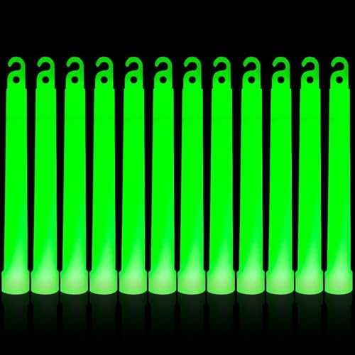 Cisixin Leuchtstäbe, Party-Leuchtstäbe, ultrahell, leuchtet im Dunkeln, Neon-Festival-Party-Dekorationen, 25 Stück