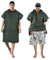 Kato Tirrinia Mikrofaser Bade Surf Poncho für Herren Damen Erwachsene, große Kapuze Strandtuch Poncho, Camping Reisen Outdoor, Kragen Knopf Strand Poncho, Bademantel Bequem Reisen Sauna, Armeegrün